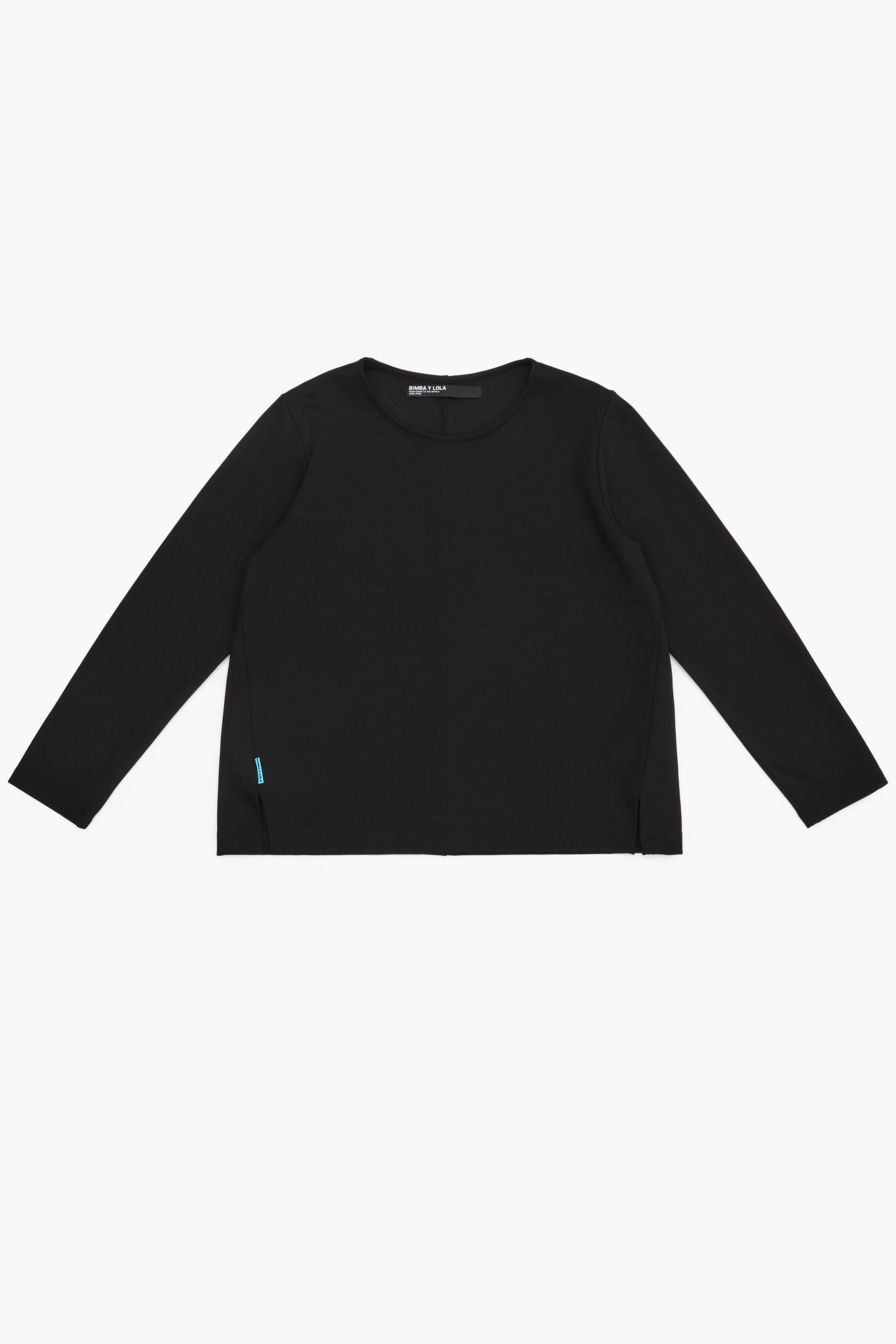 Camiseta preta de malha
