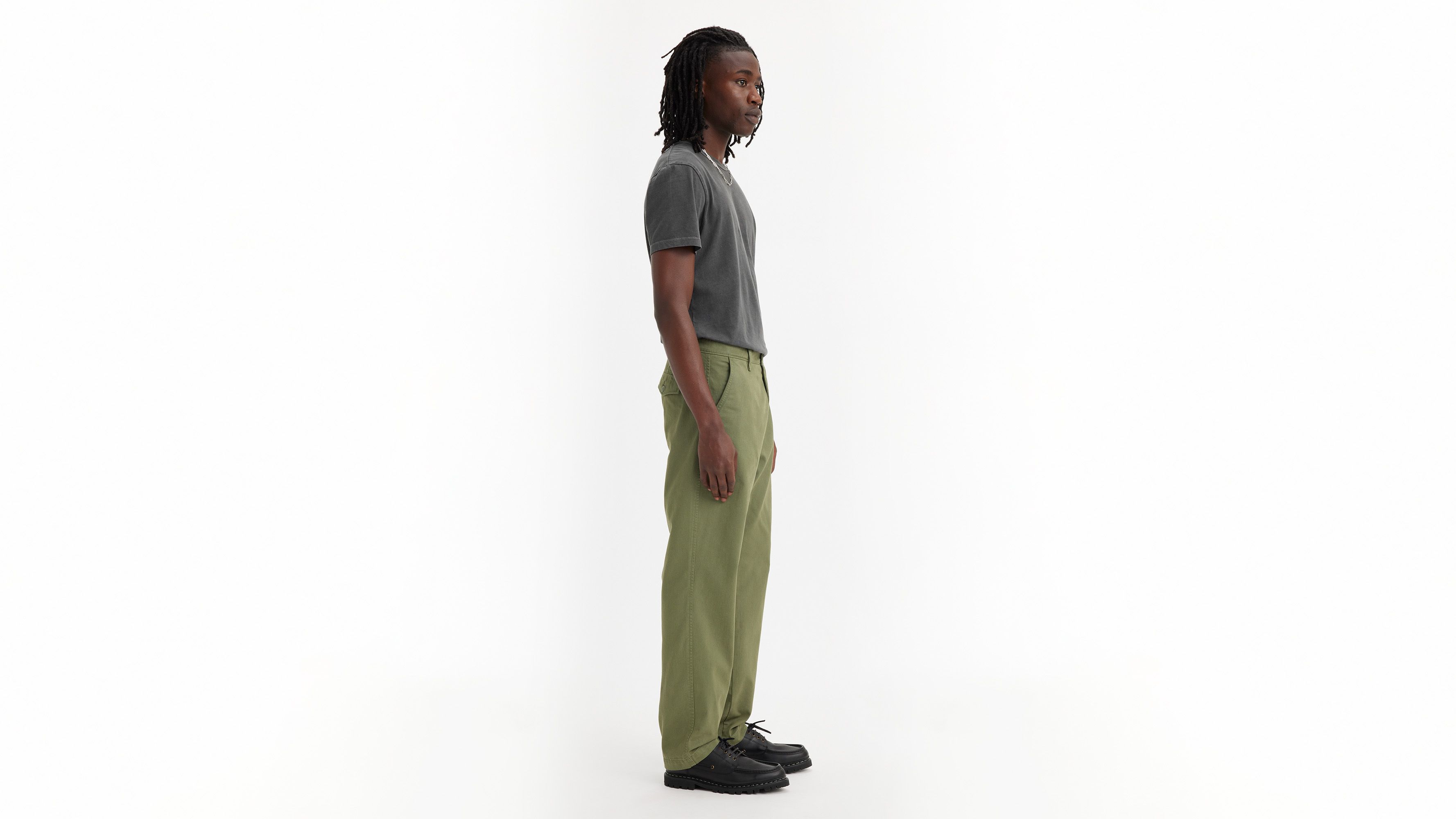 Pantalon XX Chino Authentic Straight - Four Leaf Clover Soft Garment Dye - Vert