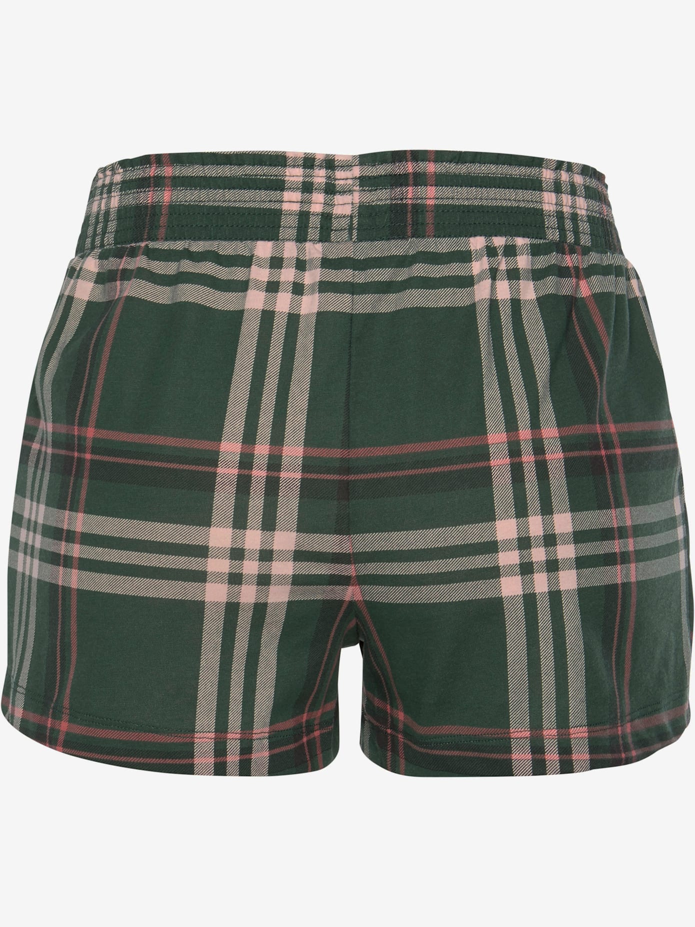 Pyjama court avec t-shirt uni et short imprimé