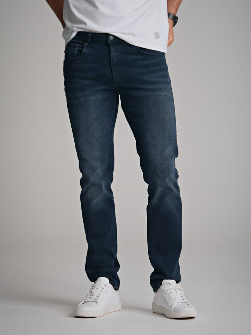 Slim Steve BlueBlack Stretch Jeans Garmentwashed   Used