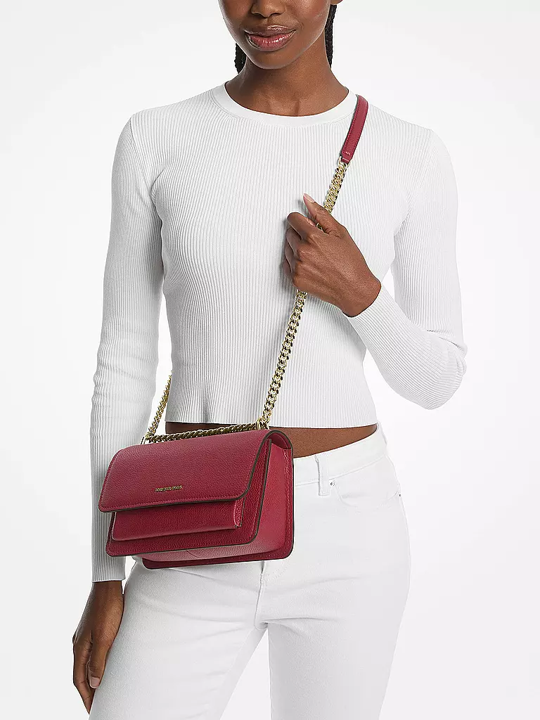MICHAEL KORS Ledertasche - Mini Bag CLAIRE dunkelrot
