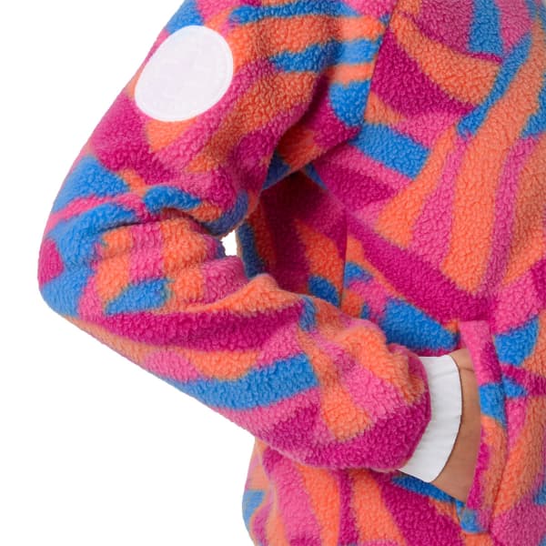 Veste polaire HELLY HANSEN W IMPERIAL PRINTED PILE SNAP MAGENTA 2.0