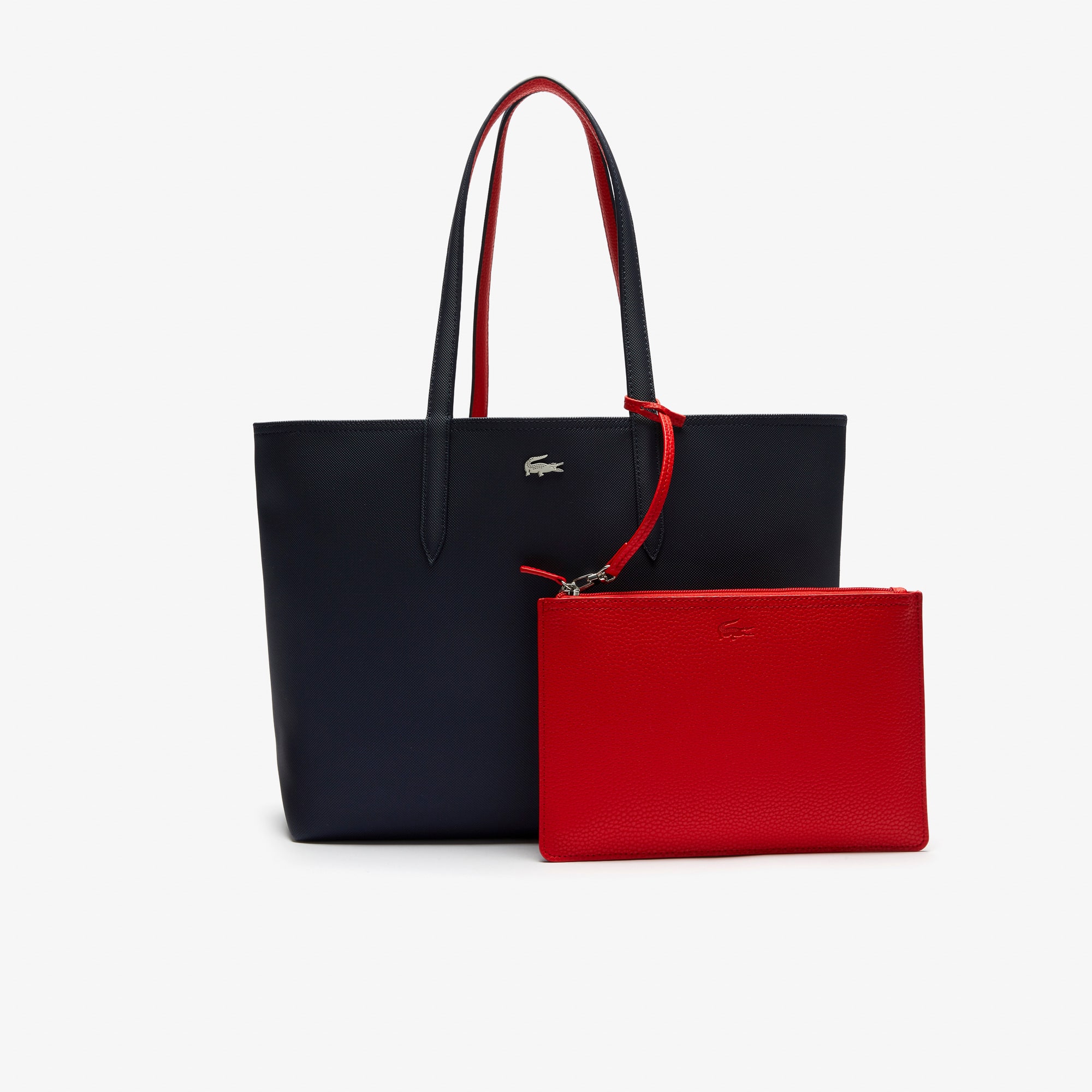 Sac cabas Anna réversible bicolore Sacs à main & Cabas - Bleu - Lacoste - Femme