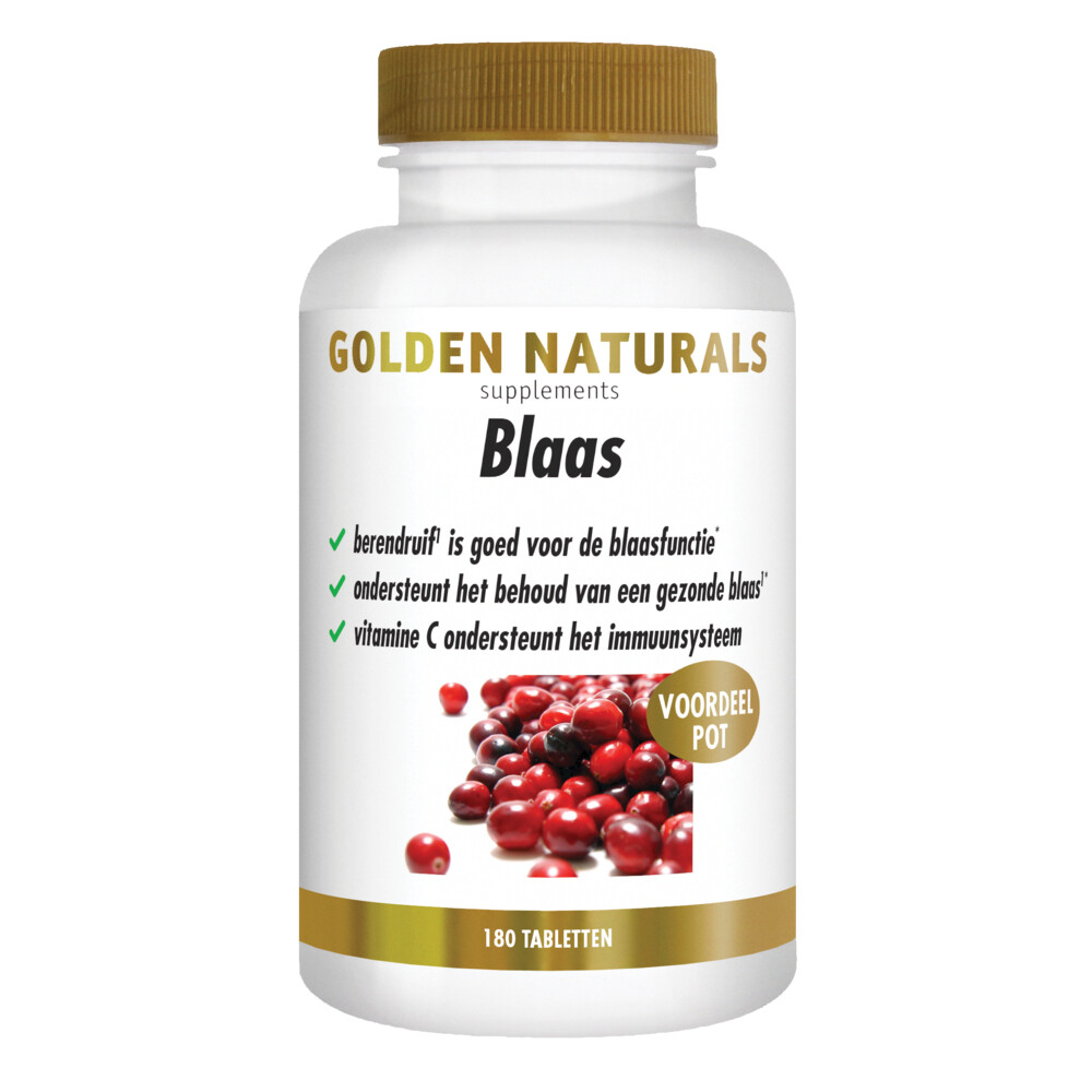 Golden Naturals Blaas Vegan180 tabletten
