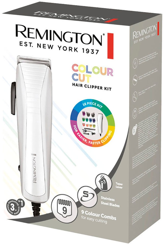 Remington Haarschneider »Colour Cut HC5035« 11 Aufsätze netzbetriebener, selbstschärfende Edelstahlklingen,16 teiliges Zubehör