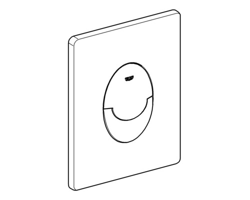 GROHE Skate Air bedieningsplaat, mat wit / Drukknop, mat wit 38505SH0