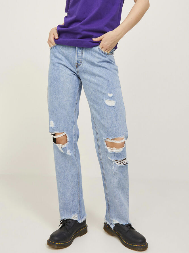 JJXX JXSEOUL STRAIGHT MW JEANS RR3003 BR Medium blue denim
