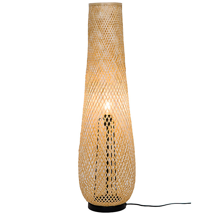 Lampadaire Kasungu E27 60W IP20 Ø28 x H. 95,5 cm GoodHome naturel
