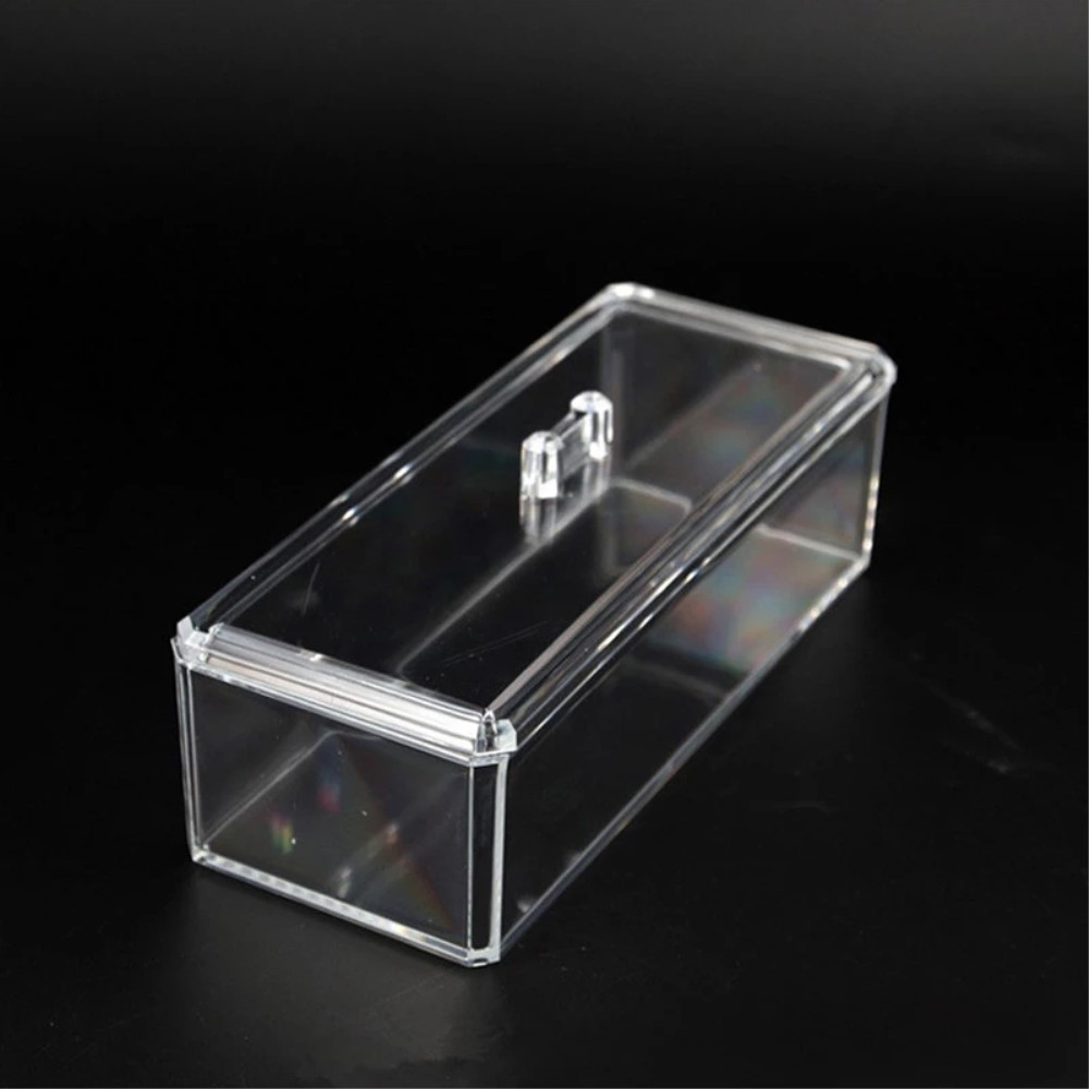 (230x70x95mm) Acryl Beauty Make Up Organizer Aufbewahrungsbox mit Deckel - Transparent