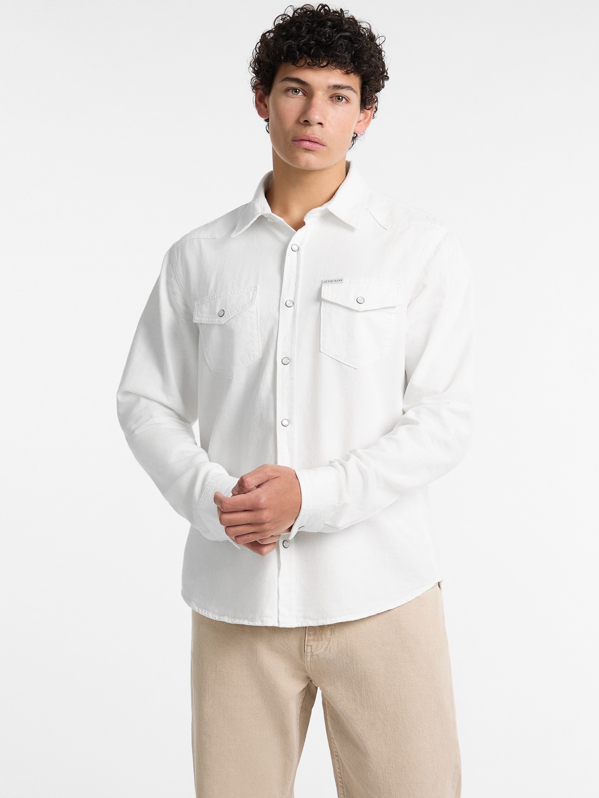 Camisa de sarja jeans