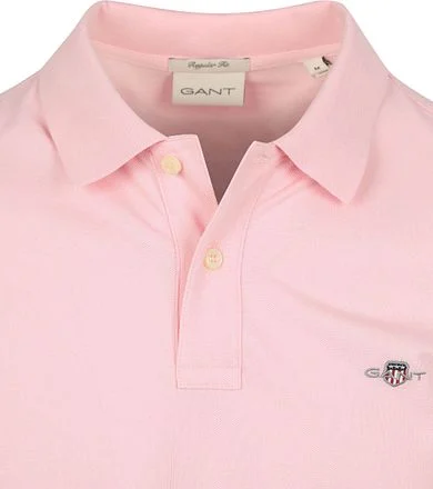 Gant Shield Piqué Poloshirt Lichtroze 2210-637 kopen