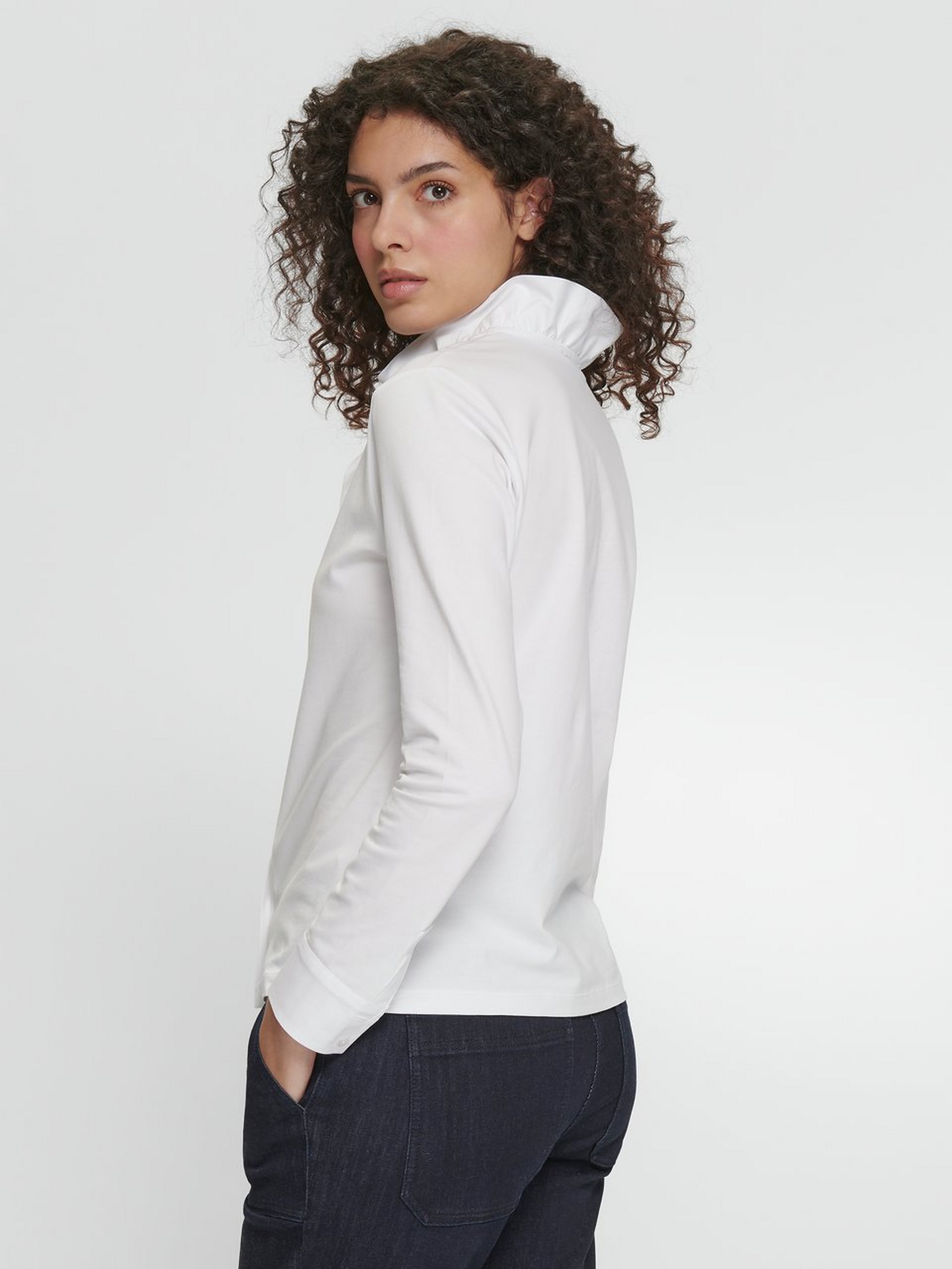 Jersey-Bluse