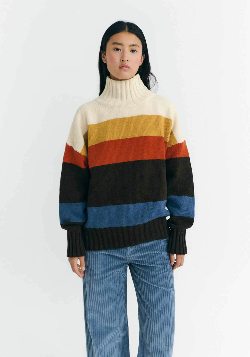 Thinking Mu Strickpullover Imogen Stripes Multicolor