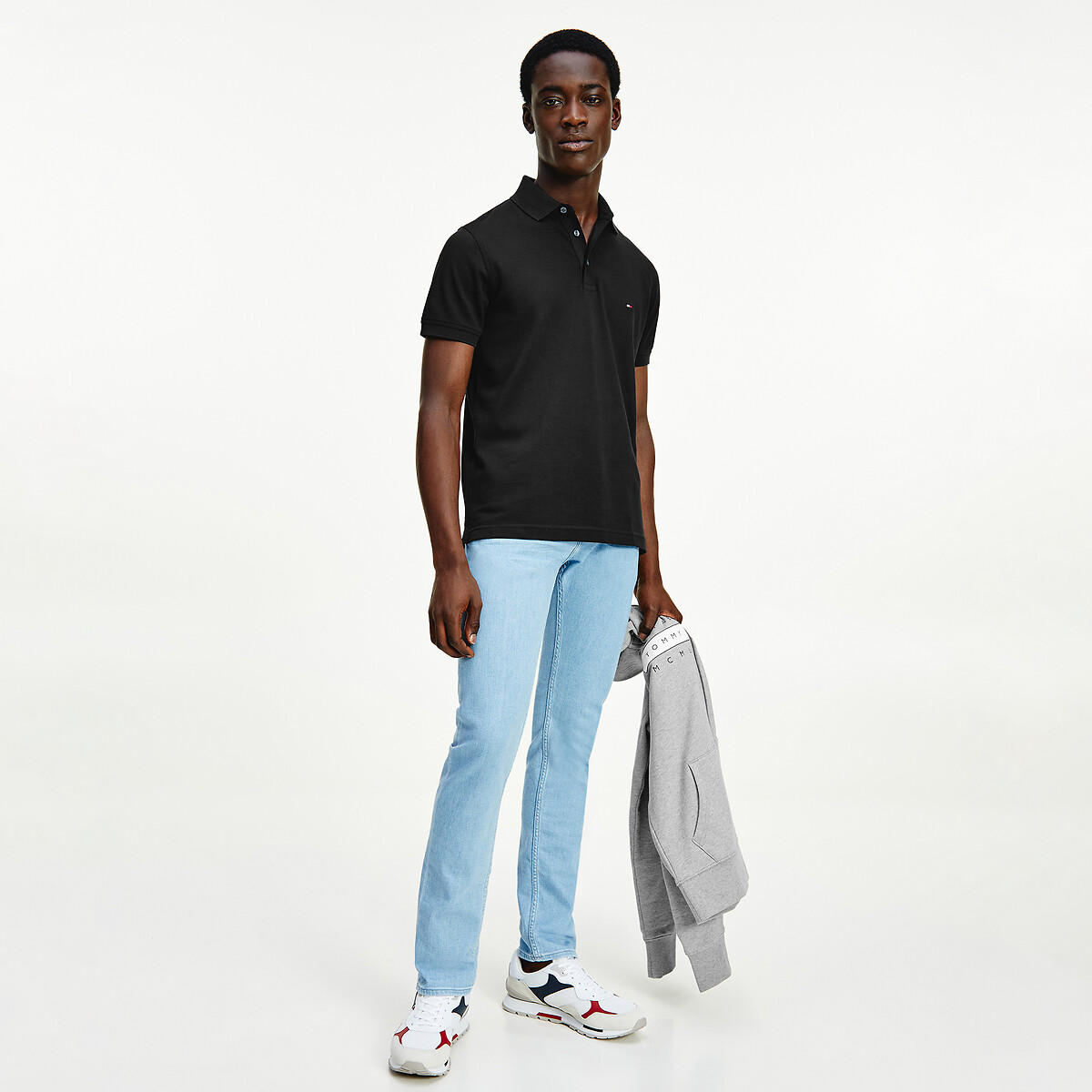 TOMMY HILFIGER<br>Polo slim stretch, 3 botões