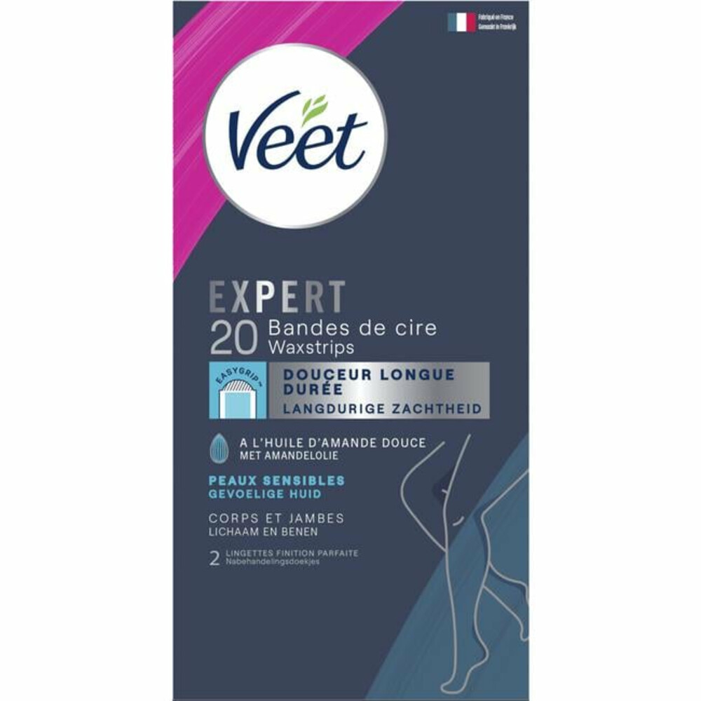 Veet Expert Koude Waxstrips Benen Sensitive20 stuks