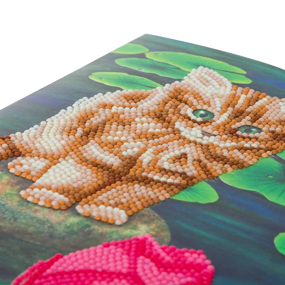 CRYSTAL ART KIT CARTE BRODERIE DIAMANT 21 X 29 CM CHATON