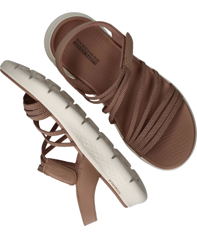 Skechers Go Walk Flex Sandalen Taupe Dames