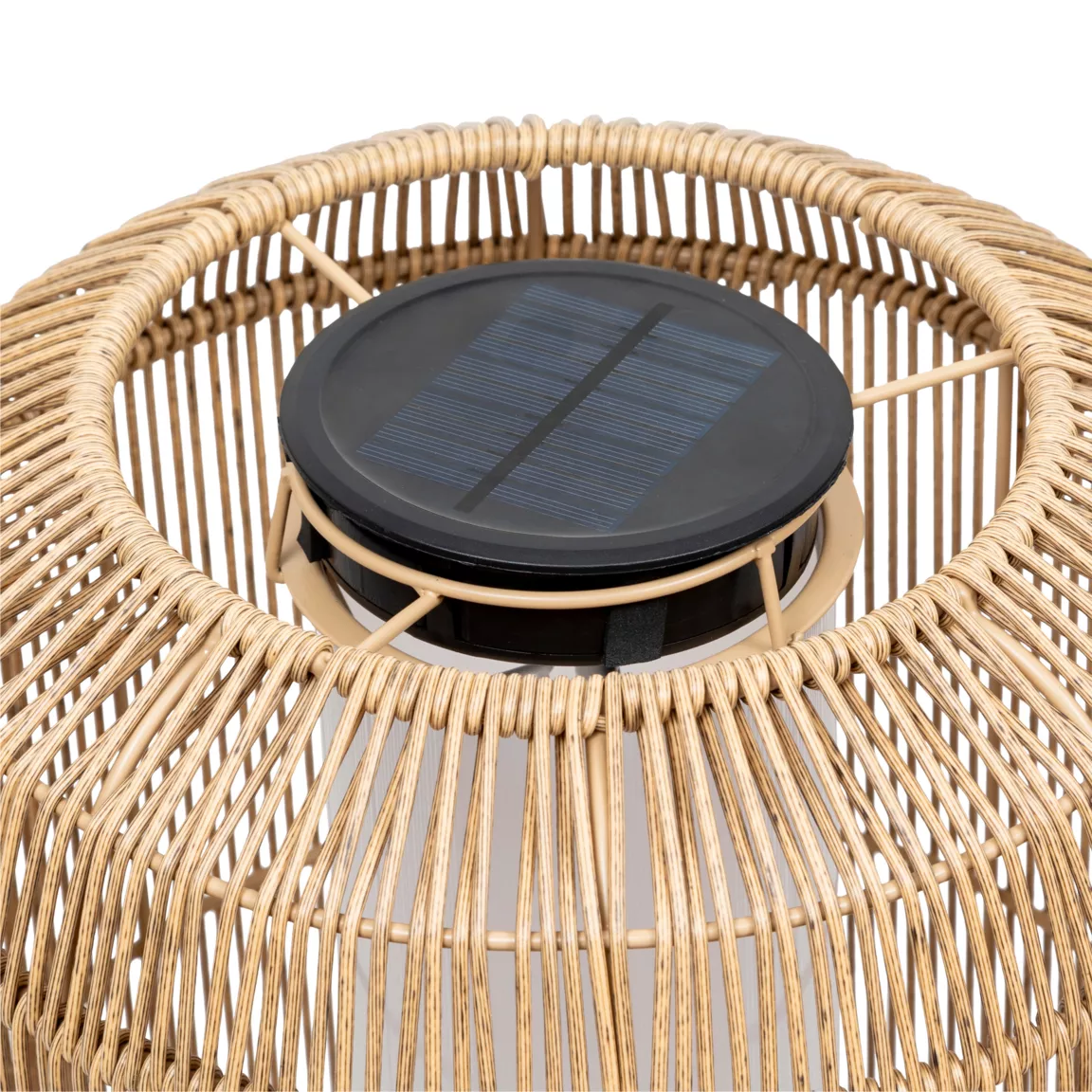 Lampadaire de jardin solaire en corde LED (H78 cm) Loise Beige