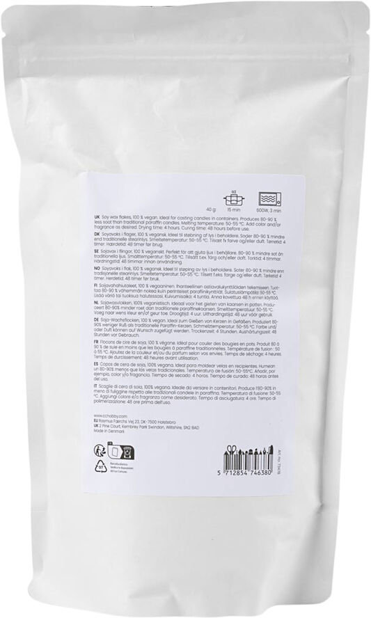 Creativ Company Soyavoks, Til lys i beholdere, 500g.