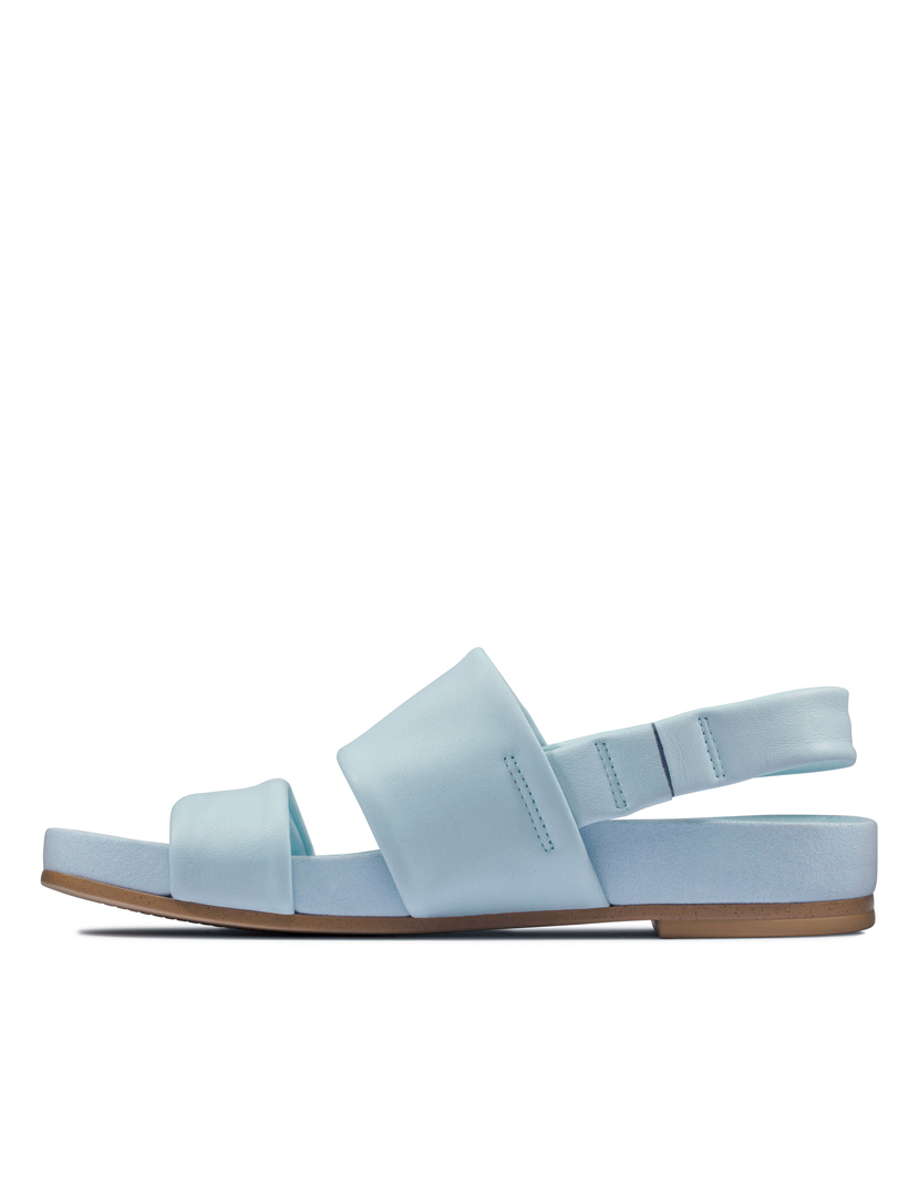 Pure Strap Leather Sandals Blue