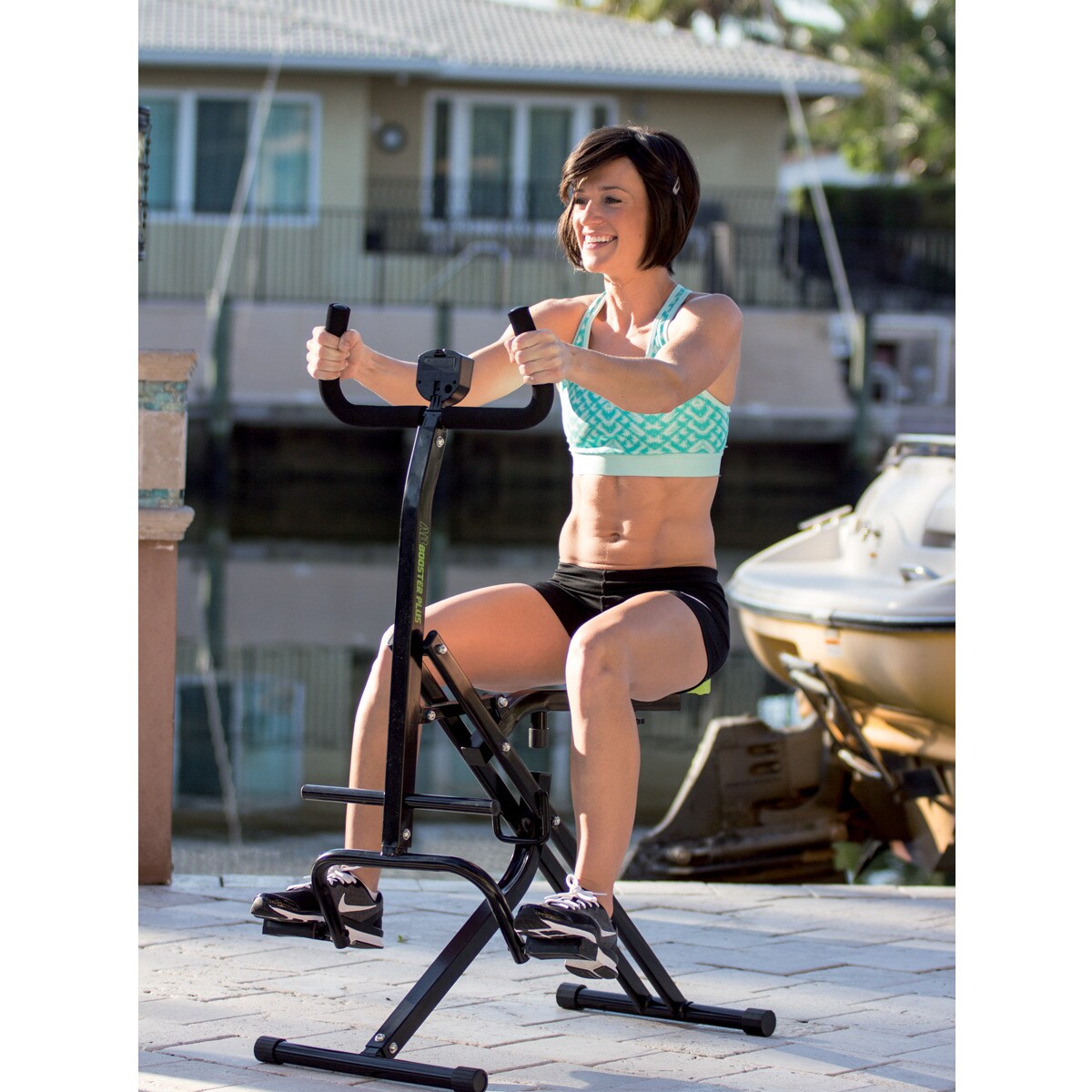 Gymform® Fitnessgerät für Zuhause klappbar - Trainingsgerät Ab Booster Plus
