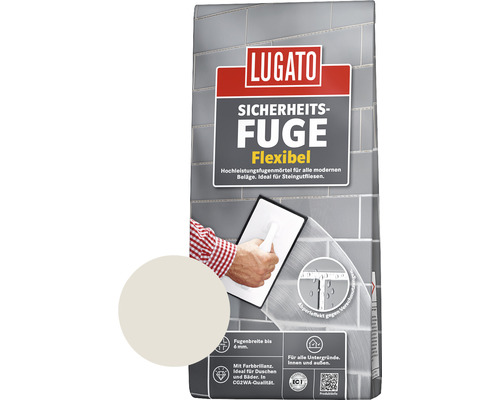 Lugato Voegmortel Veiligheidsvoeg Flexibel Zilvergrijs 5 kg