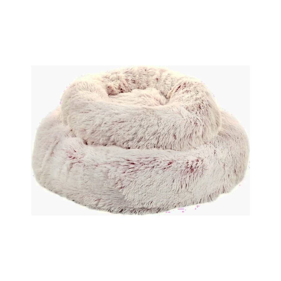 Cama redonda rosa Flamingo Alba para cães e gatos