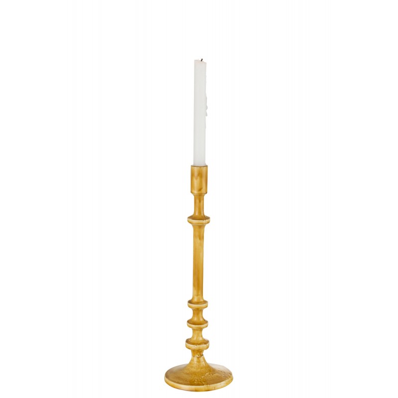 Chandelier classique en aluminium ocre h40cm