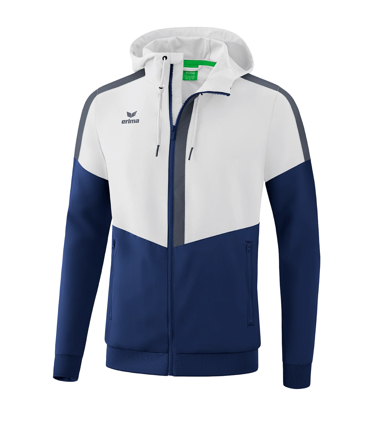 Erima Squad Präsentationsjacke Weiss Blau
