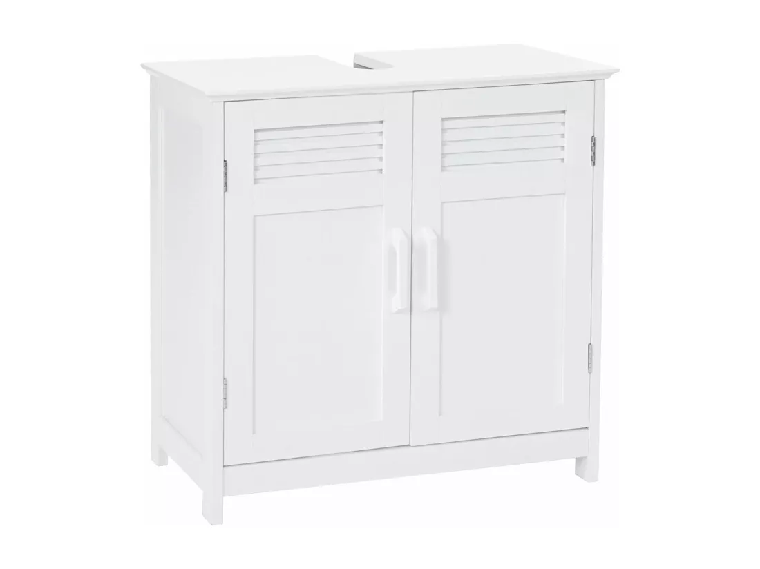 Meuble sous-lavabo MCW-A85, blanc