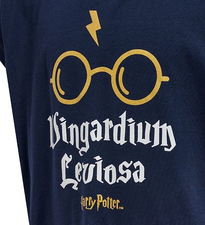 Hummel T-shirt - hmlHarry Potter Diez - Blåck Iris m. Guld