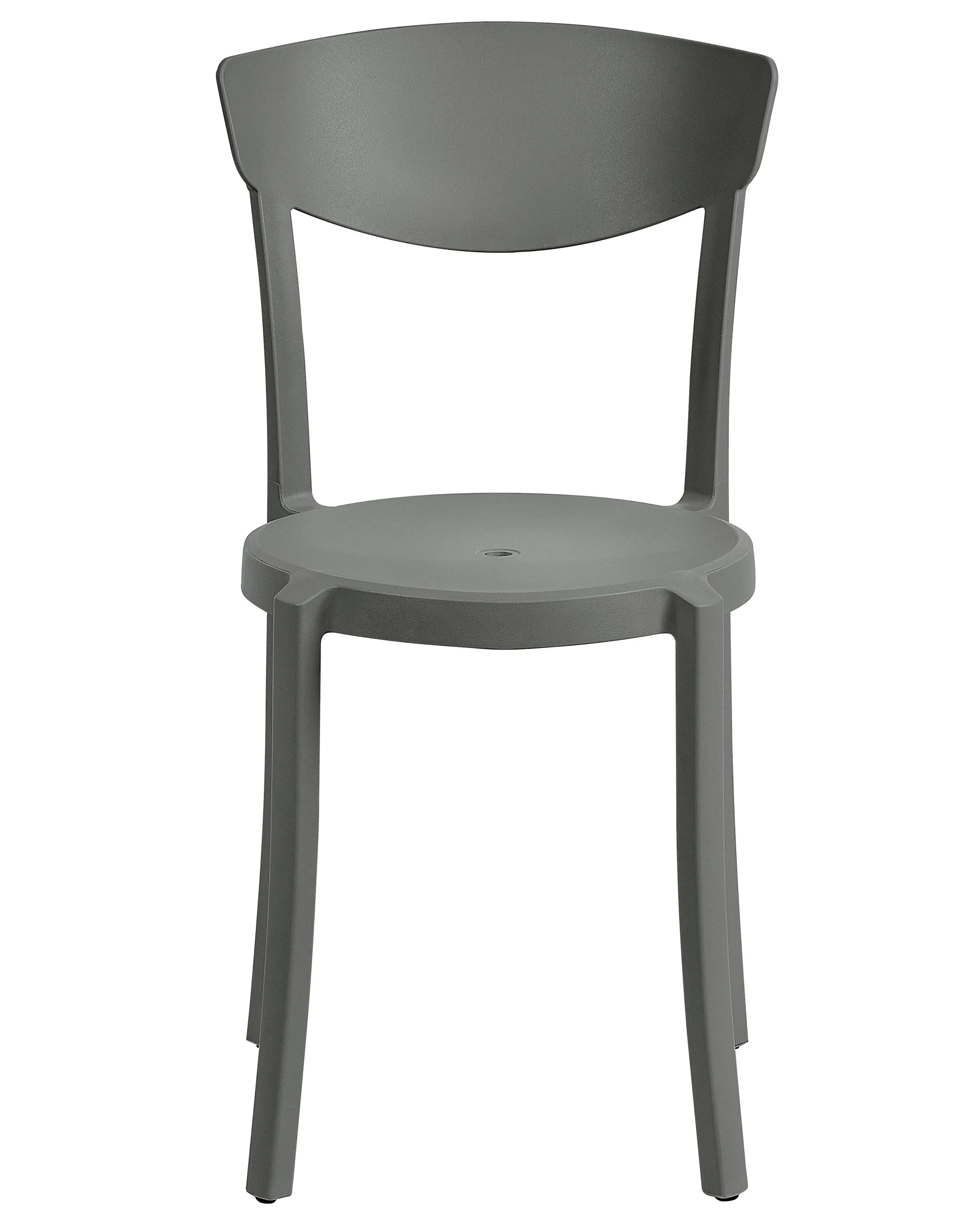Set van 8 eetkamerstoelen VIESTE Donkergrijs