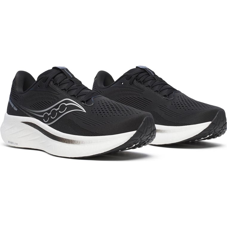 Saucony Ride 18 Mens Black/White