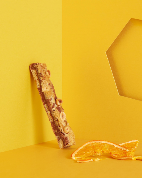 Chocolat au lait • Noisette • Orange--Cookie-barre