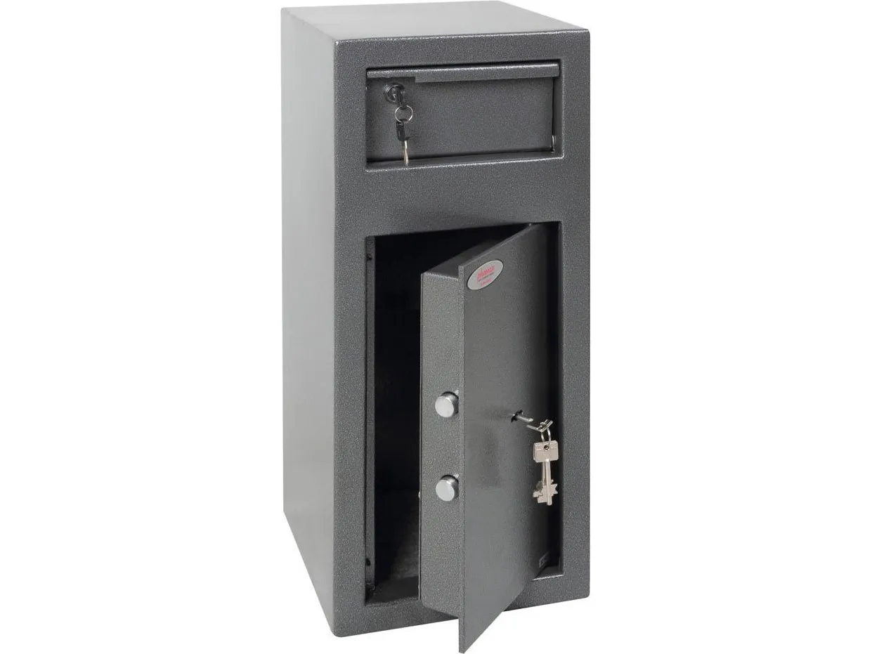 Phoenix Safe Co. SS0992KD, Fritstående pengeskab, Grå, Nøgle, Stål, Penge, 250 mm