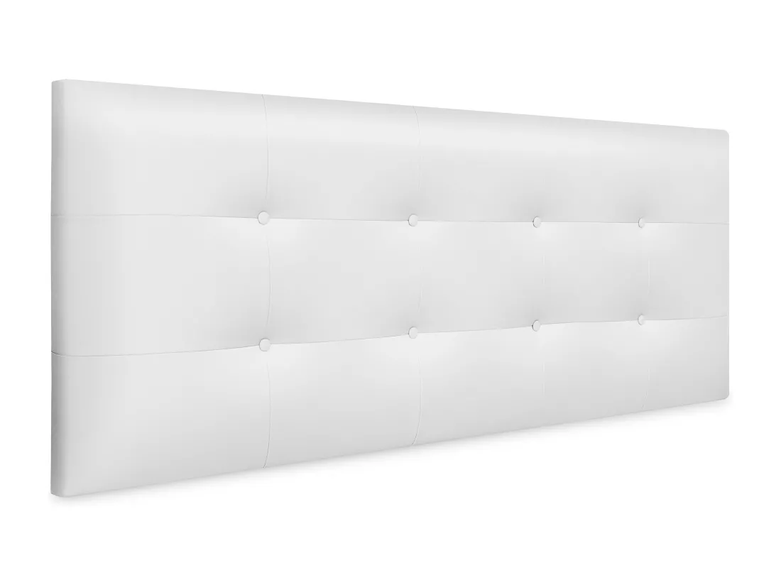 DHOME Tête de lit en Similicuir Capitonné 160x60cm Lits 150/160 - Blanc