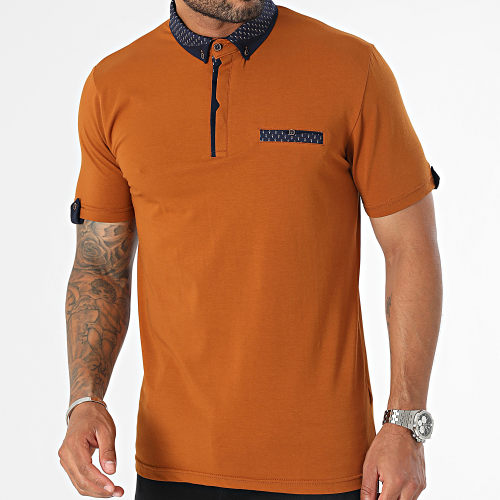 Polo Manches Courtes Marron