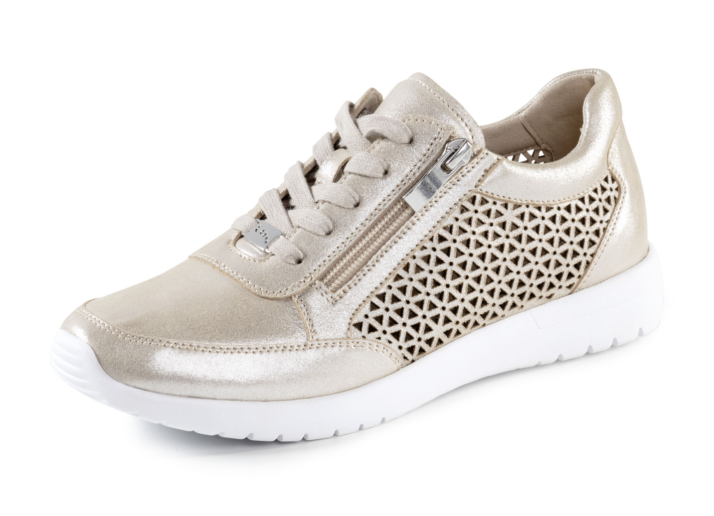 ELENA EDEN Sneaker aus luftig perforiertem Nappaleder