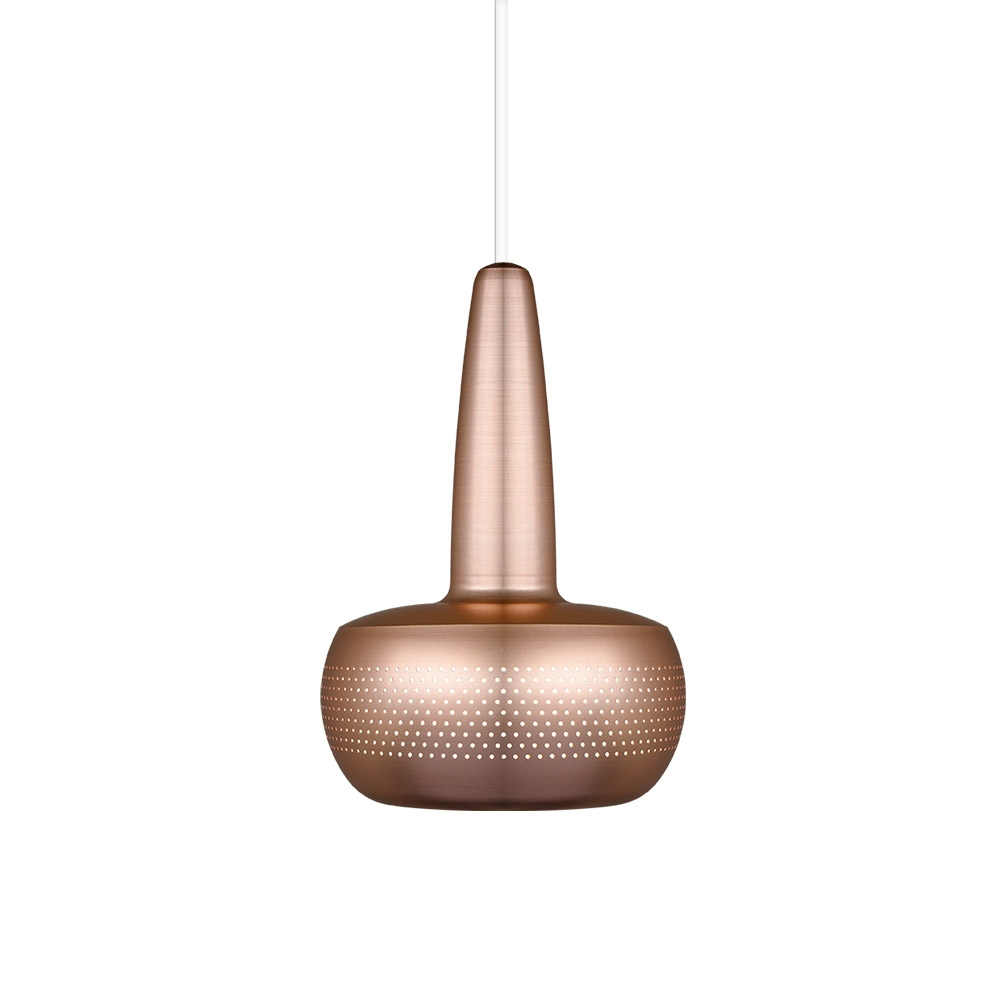 Hanglamp Clava Ø21,5 cm koordset wit Koper
