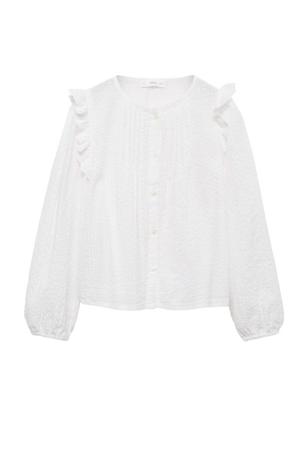 Mango Kids blouse lichtbeige