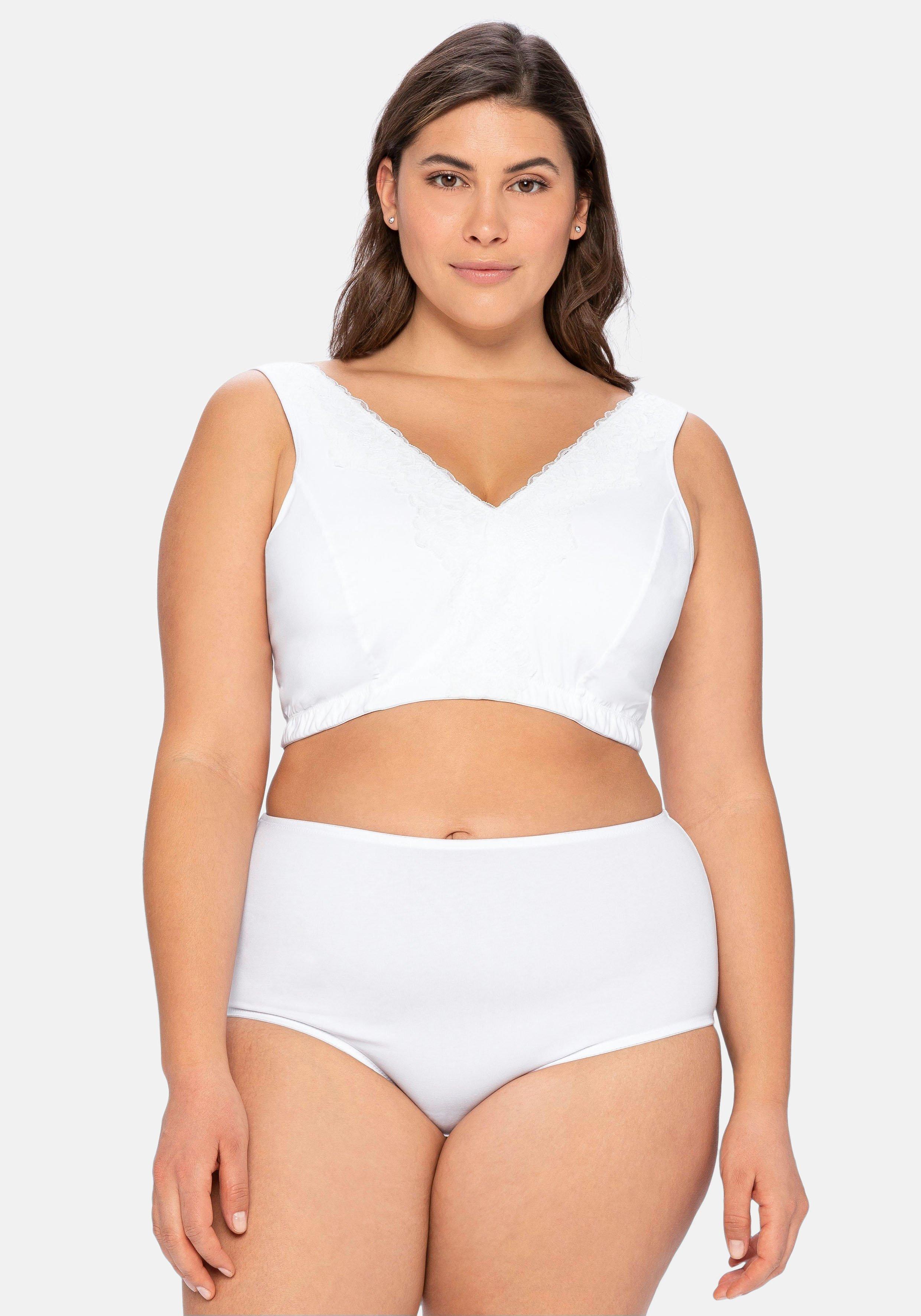BH ohne Bügel in Bustier-Form, mit Spitzenborte
