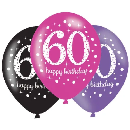 amscan 6 Ballons 60 Celebration