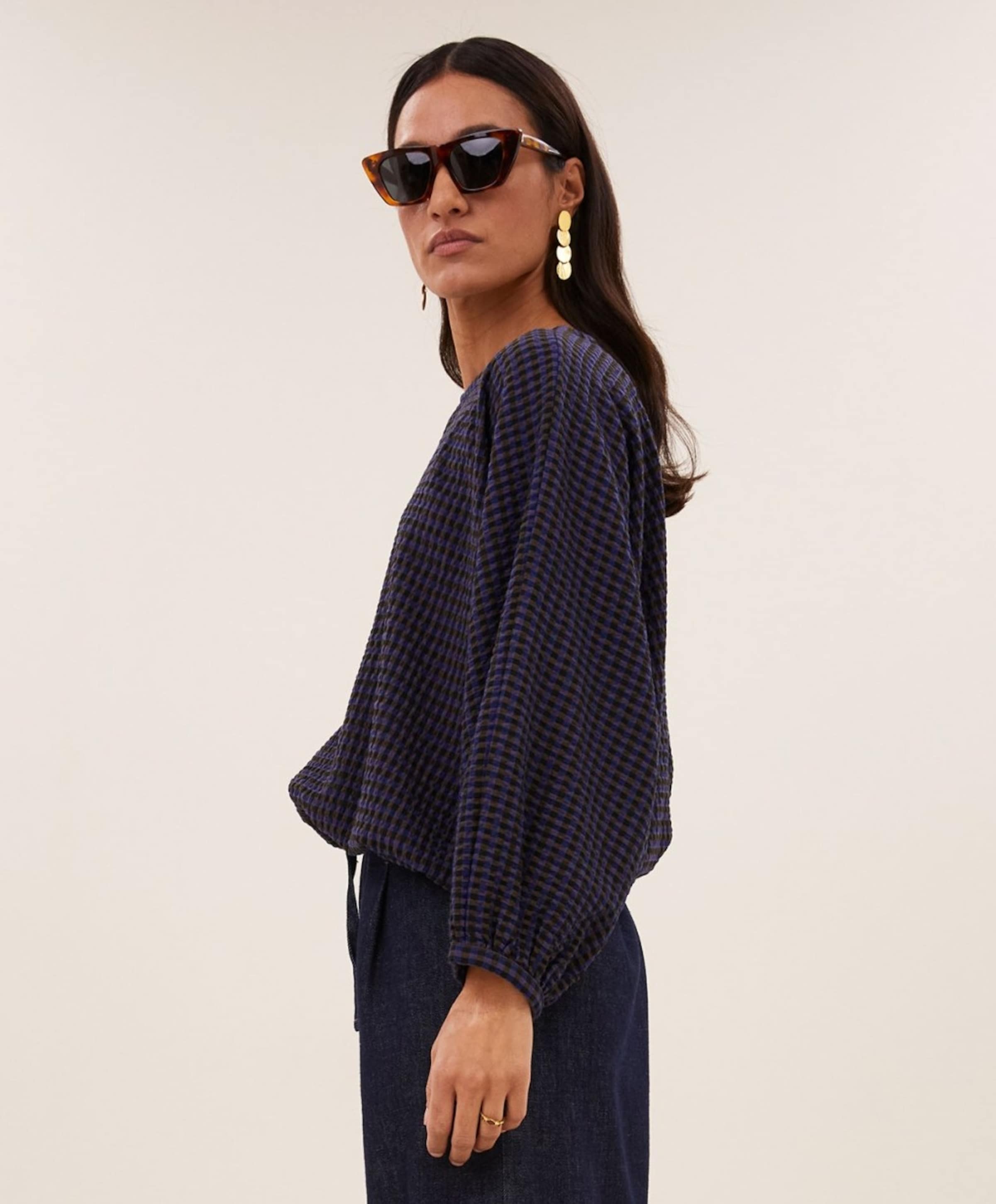 by-bar Dames blouse paars