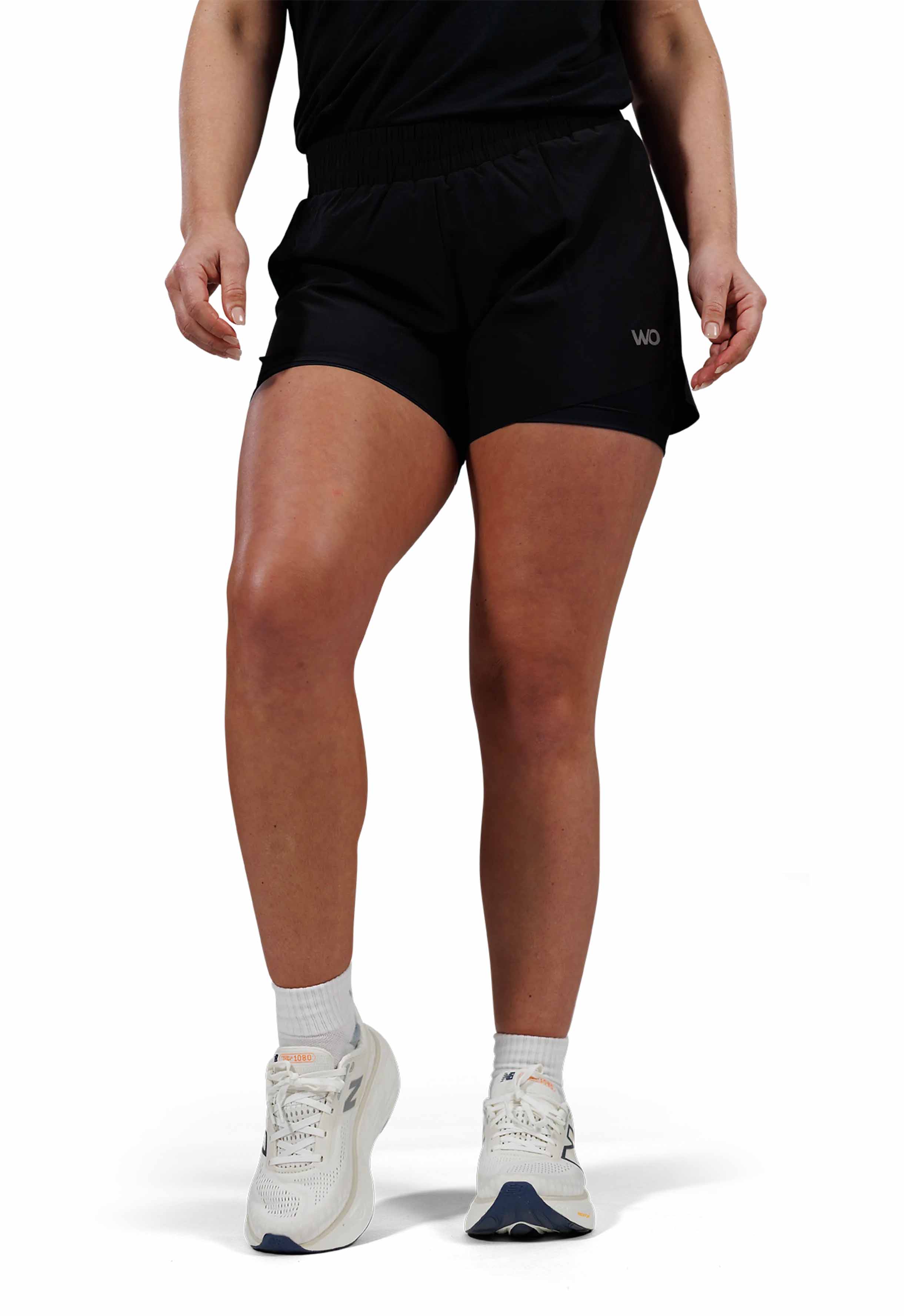 Berlin 2-in-1 Shorts Dame Black