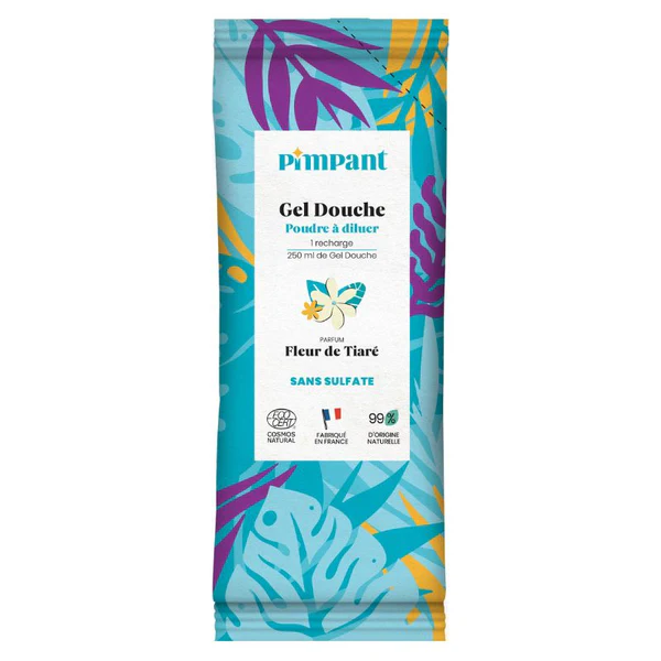 Pimpant Gel Douche Poudre à Diluer - 6 parfums - Vanille Gourmande Recharge : 25 gr