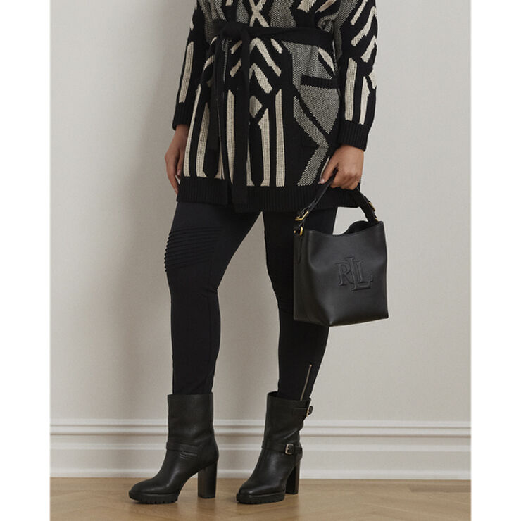 Lauren Ralph Lauren NATURAL SMTH LEATHR-WITLEY MD BK-BU Black