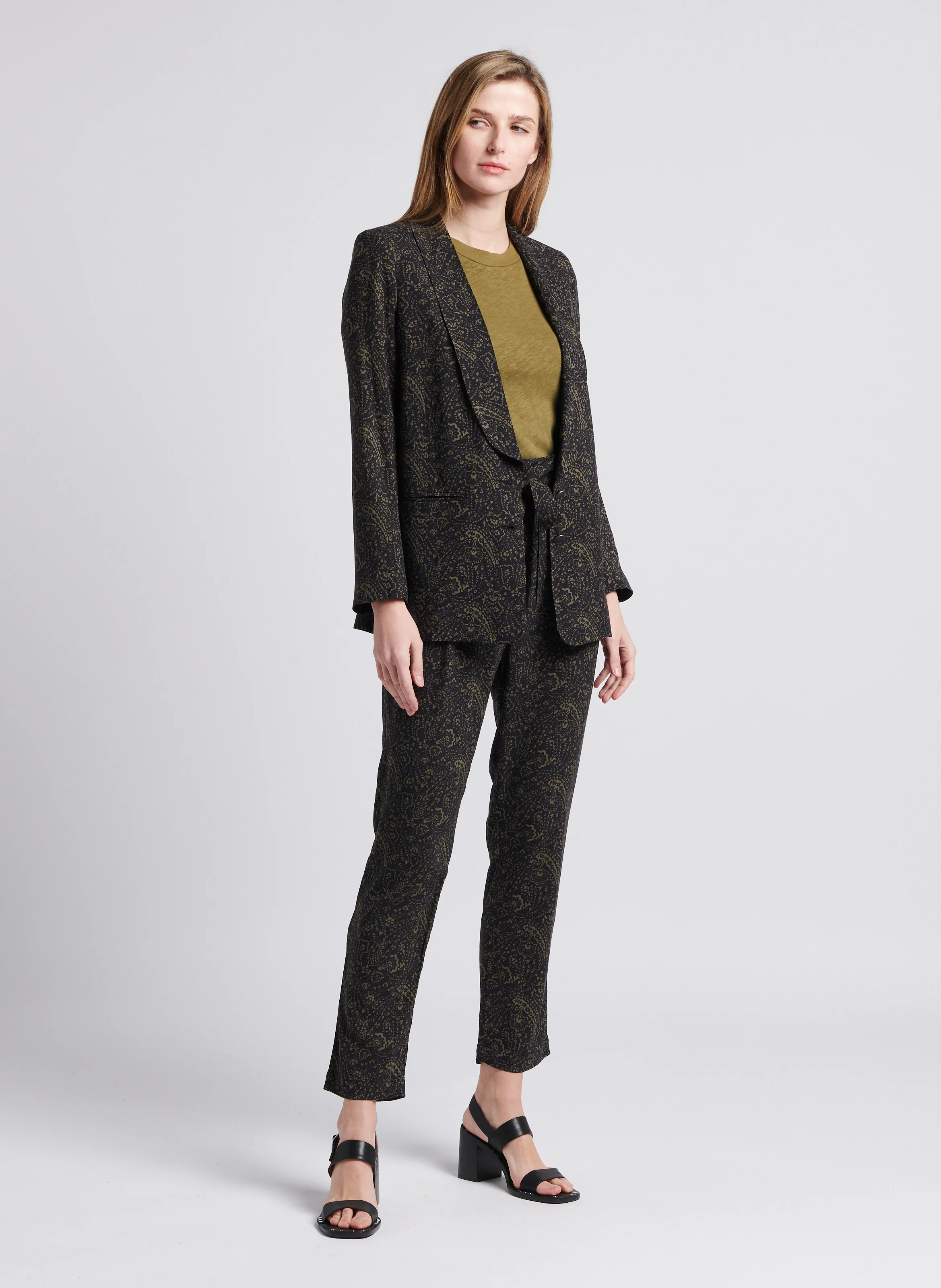 SONOMA - Tee-shirt col rond droit en coton | Kaki