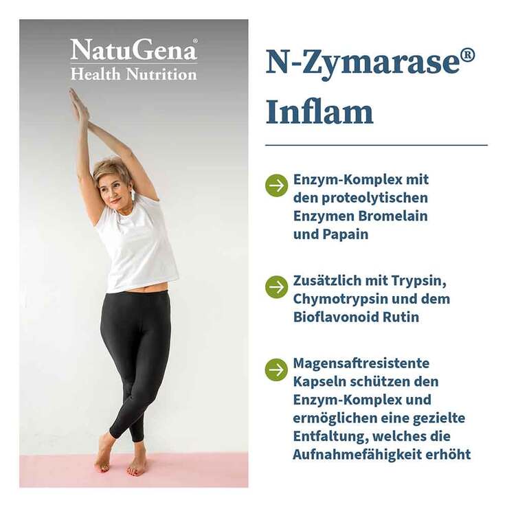 N-Zymarase Inflam Enzym-Komplex + Rutin Kapseln, 60 St