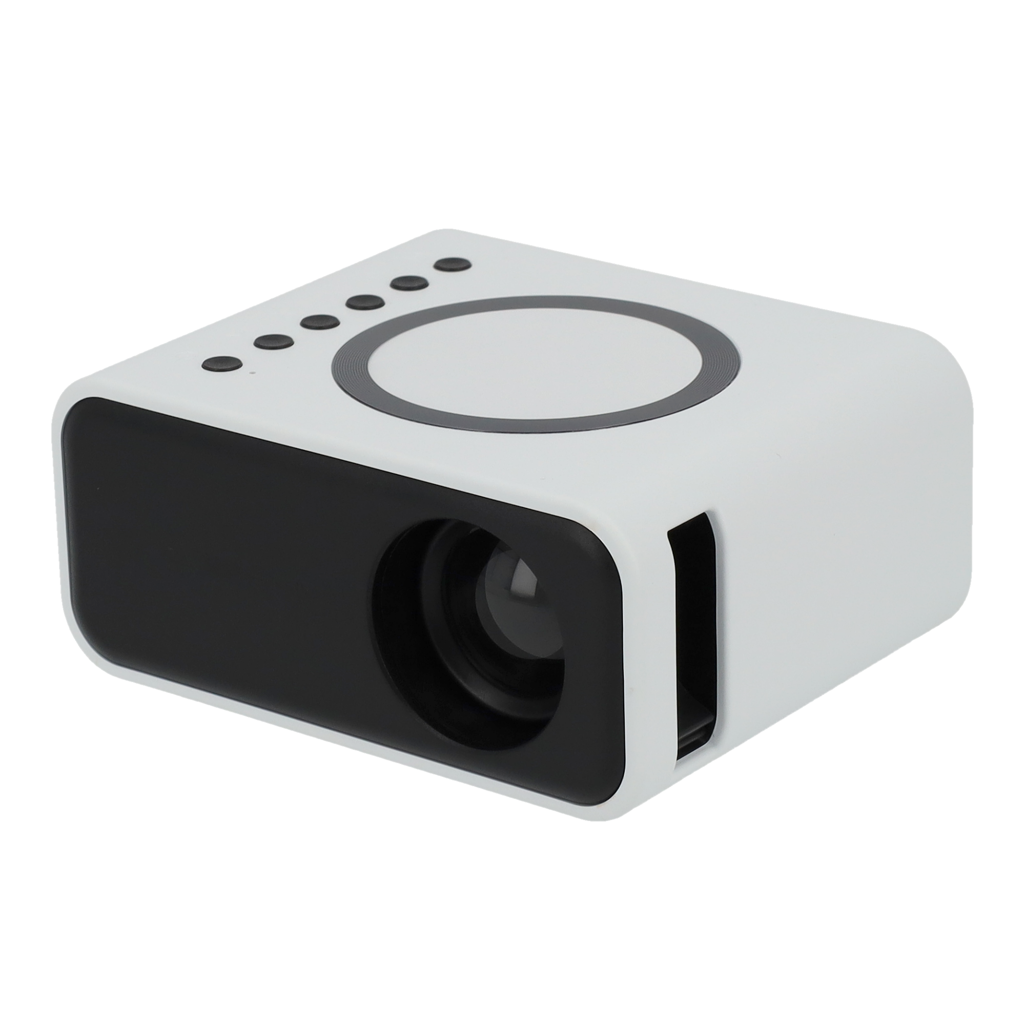 Mini Multimedia Projektor Beamer Heimkino 1080p Wlan / USB / AirPlay / Miracast - Weiss / Schwarz