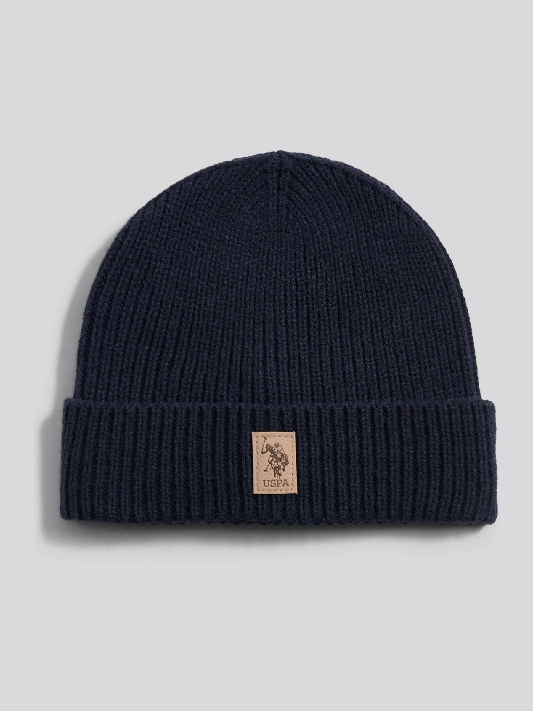 Blauw - U.S. Polo Assn. Signature Double Horsemen Knit Beanie